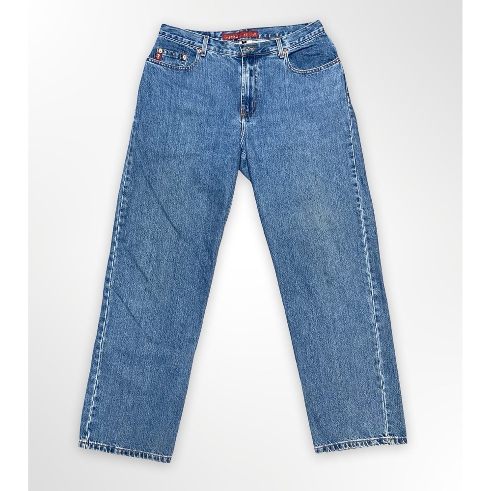 Vintage Guess Marciano Jeans Mens 34x32 Blue Denim Straight Leg USA